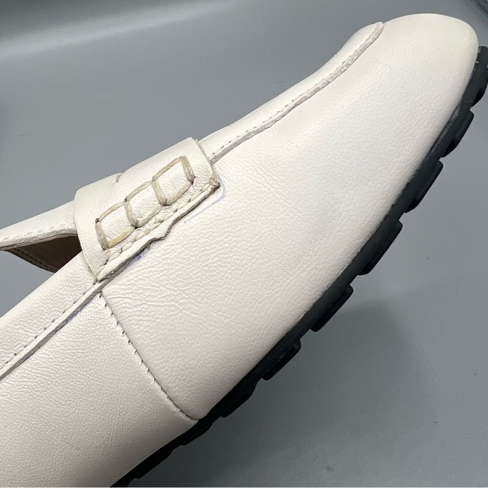 Sam Edelman Tucker White Leather Loafers - Picture 6 of 8